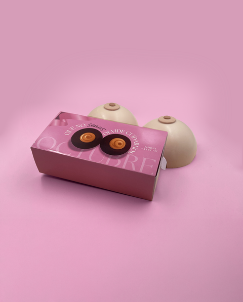 Esferas de chocolate mes rosa